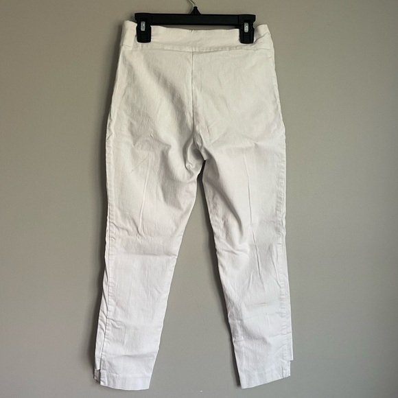 JM Collection White Studded Stretch Pants - Picture 2 of 3